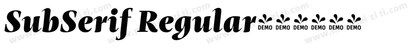SubSerif Regular字体转换